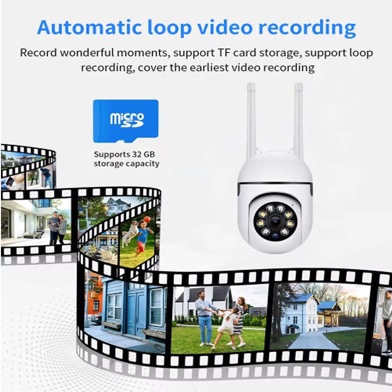 1080P WiFi Home Security CCTV Camera With Night Vision 2.4GHz 2.4G Surveillance Camera 1080P WiFi Home Security CCTV Camera With Night Vision 2.4GHz Indoor PTZ WiFi Camera - KEMATÉ