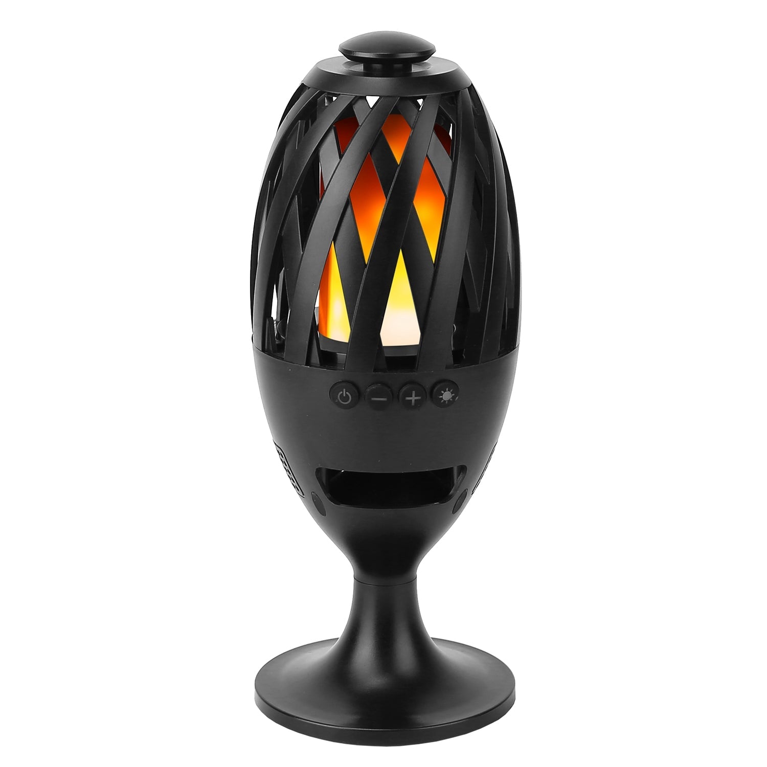 1Pc LED Flame Speakers Torch Wireless Speaker Waterproof Stereo Bass Speaker Outdoor Light-Up Speaker Atmosphere LED Flickers Night Light Patio Stake Lights Lantern For Party Camping - KEMATÉ