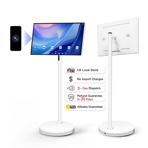 24 Inch Touch Screen 8-core CPU Android OS 128GB Rotation Monitor Built-in Battery With 13MP Camera Rollable Smart Portable TV - KEMATÉ