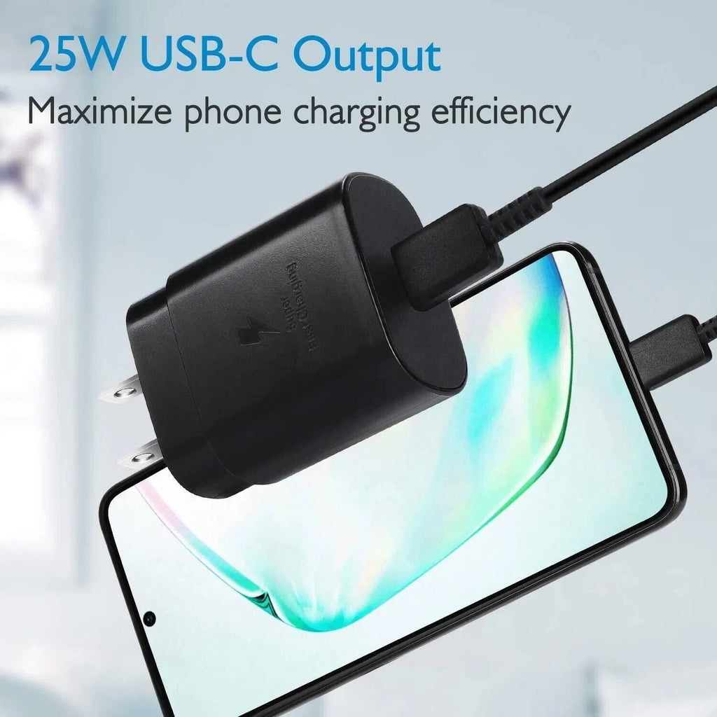25w Super Fast Charger Type USB-C 10FT Cable For Galaxy S23 S22 S21 S20 - KEMATÉ