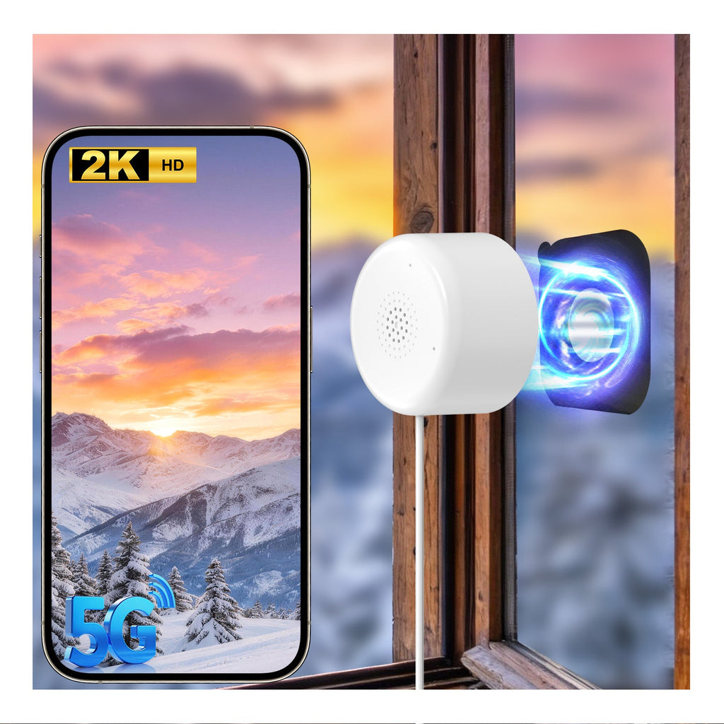 3MP Window Camera WiFi Indoor Home Security Motion Detection Two-Way Audio Camera - KEMATÉ