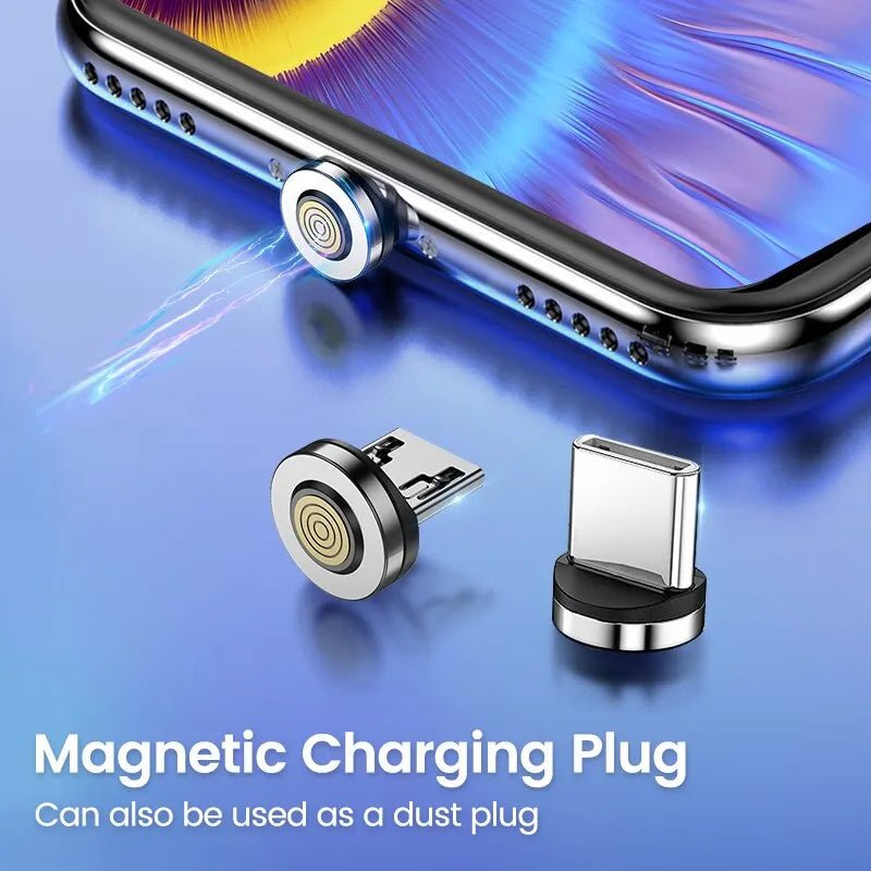 Adaptateur de charge magnétique simple/7 broches, adaptateur de câble magnétique Micro/Type C pour téléphone portable, bouchon anti-poussière, pièces de rechange - KEMATÉ