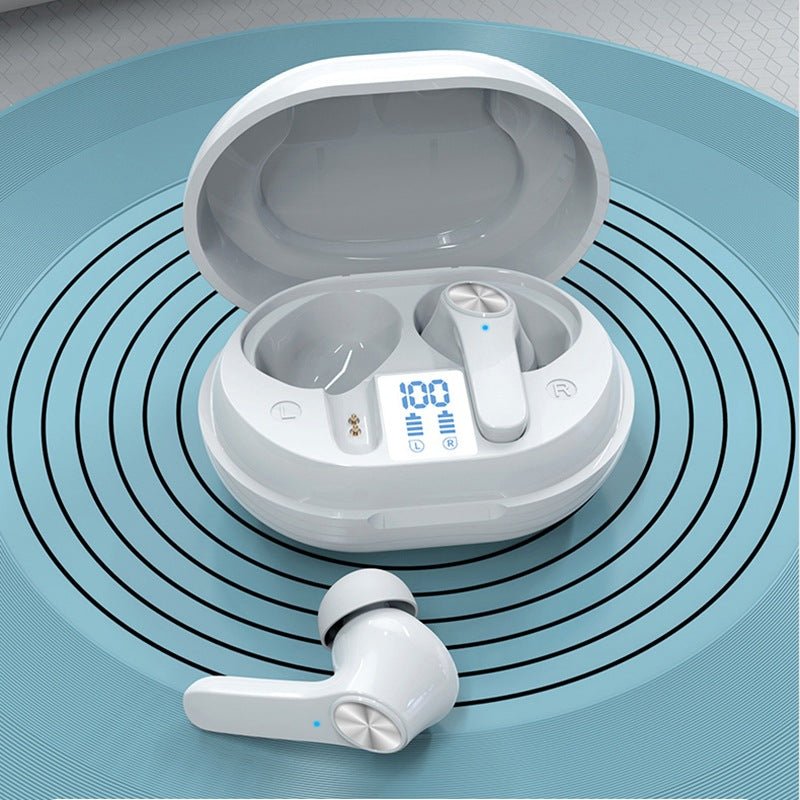 ANC Active Noise Reduction D01 Bluetooth Headset TWS Touch Long Battery Life Smart Digital Display Sports Listening To Music - KEMATÉ