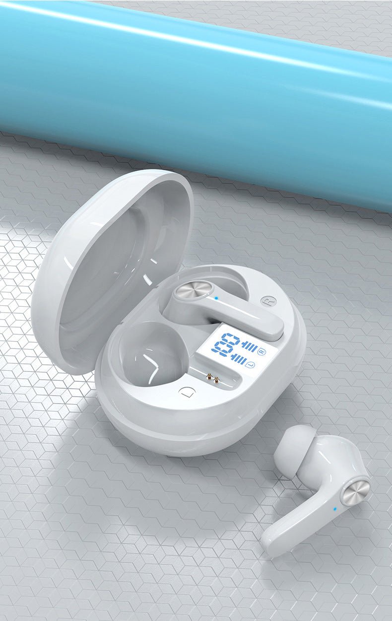 ANC Active Noise Reduction D01 Bluetooth Headset TWS Touch Long Battery Life Smart Digital Display Sports Listening To Music - KEMATÉ
