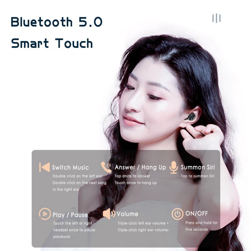 B5 Bluetooth Headset Binaural Digital Display Stereo Bluetooth Headset TWS5.0 Bluetooth Headset 239 Bluetooth Headset - KEMATÉ