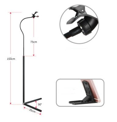 Bed with mobile phone bracket live artifact lazy watch TV bedside mobile phone holder universal folder overhead support shelf - KEMATÉ