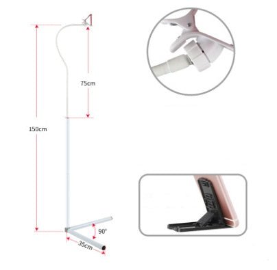 Bed with mobile phone bracket live artifact lazy watch TV bedside mobile phone holder universal folder overhead support shelf - KEMATÉ