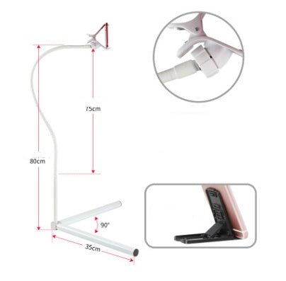 Bed with mobile phone bracket live artifact lazy watch TV bedside mobile phone holder universal folder overhead support shelf - KEMATÉ