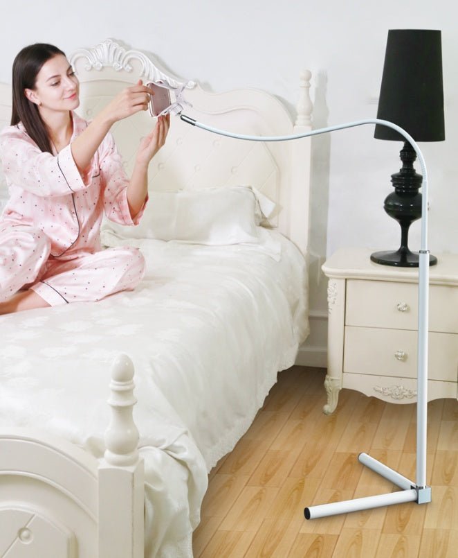 Bed with mobile phone bracket live artifact lazy watch TV bedside mobile phone holder universal folder overhead support shelf - KEMATÉ