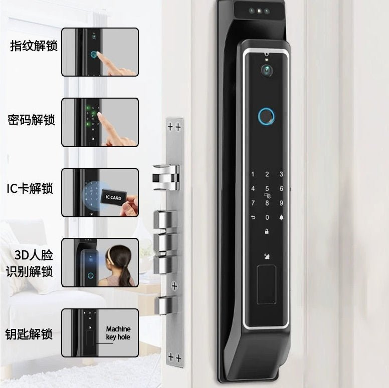 Face Recognition Peephole View Smart Door Lock - KEMATÉ