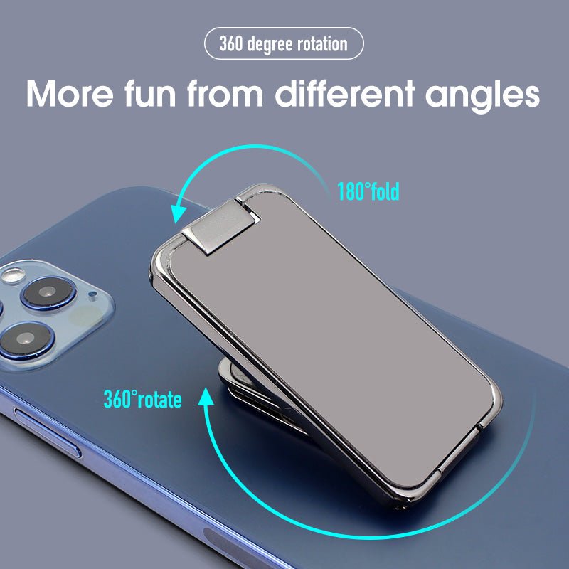 Foldable Mobile Phone Holder Ring Buckle Retractable Desktop CellPhone Stand Car Magnetic Bracket Office Accessories - KEMATÉ