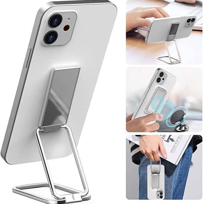 Foldable Mobile Phone Holder Ring Buckle Retractable Desktop CellPhone Stand Car Magnetic Bracket Office Accessories - KEMATÉ
