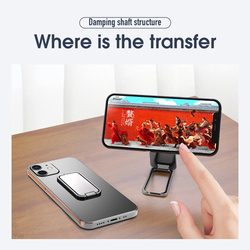Foldable Mobile Phone Holder Ring Buckle Retractable Desktop CellPhone Stand Car Magnetic Bracket Office Accessories - KEMATÉ
