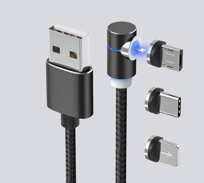 Magnetic Cable LED Magnet Charger Cable USB Cable & USB Type-C USB C - KEMATÉ