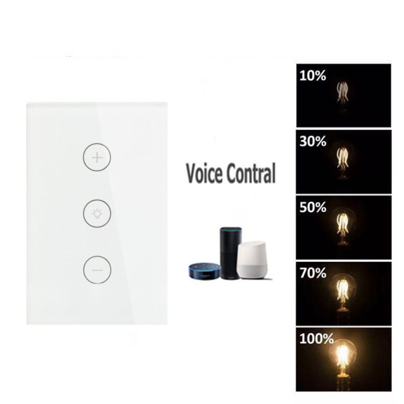 Manufacturers Supply Smart Dimmer 120 Type Wifi Touch Alexa Stepless Dimming Remote Control - KEMATÉ