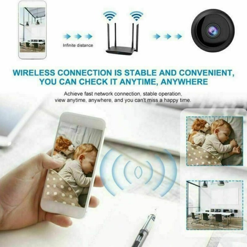 Mini Hidden Spy Camera Wireless Wifi IP Home Security 1080P HD DVR Night Vision - KEMATÉ