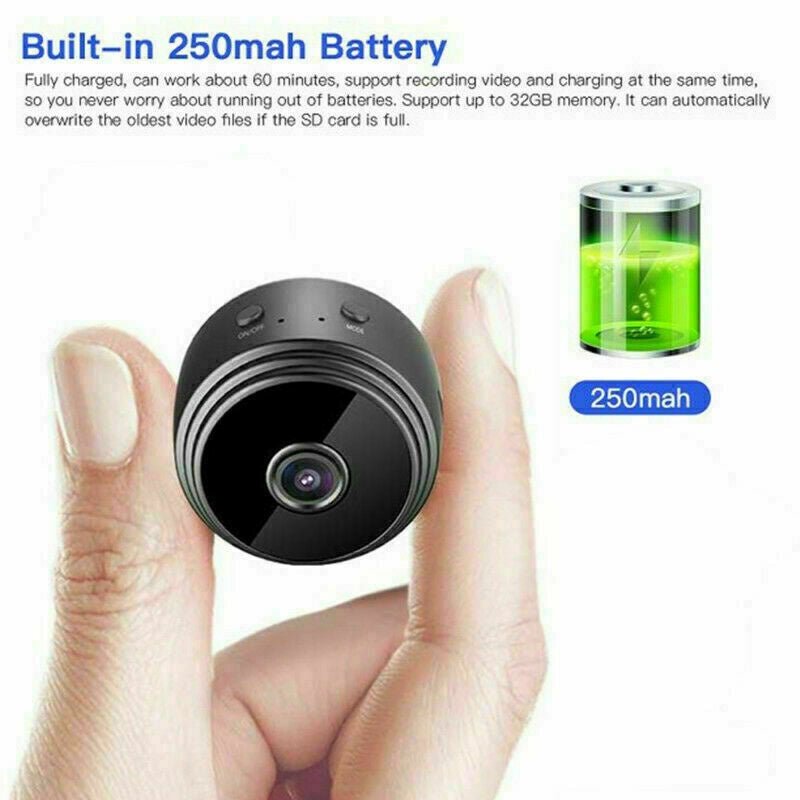 Mini Hidden Spy Camera Wireless Wifi IP Home Security 1080P HD DVR Night Vision - KEMATÉ