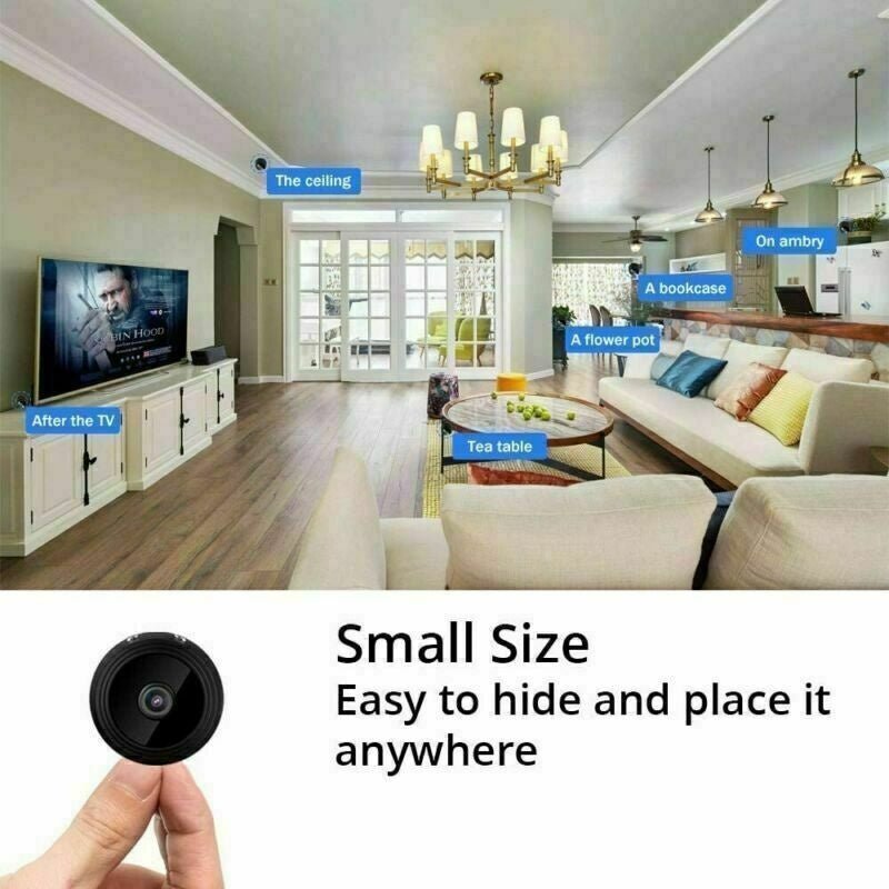 Mini Hidden Spy Camera Wireless Wifi IP Home Security 1080P HD DVR Night Vision - KEMATÉ