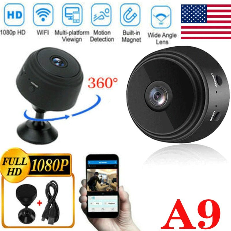 Mini Hidden Spy Camera Wireless Wifi IP Home Security 1080P HD DVR Night Vision - KEMATÉ