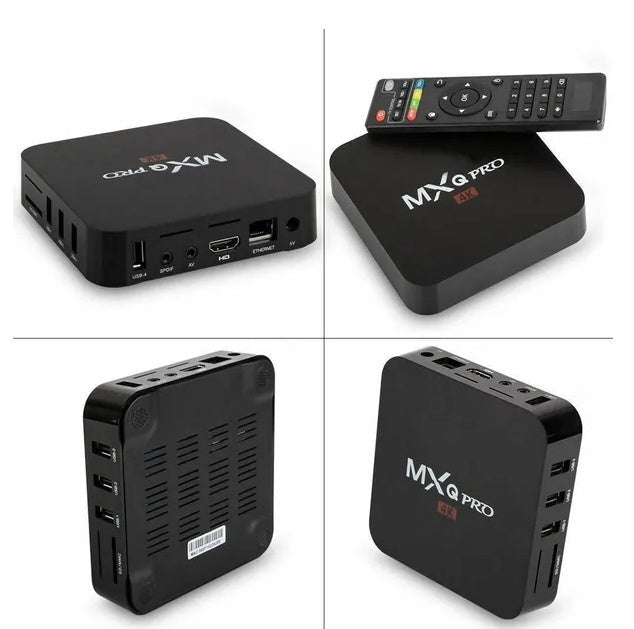 MXQ Pro 4K Ultra HD 64Bit Wifi Android 7.1 Quad Core Smart TV Box Media Player - KEMATÉ