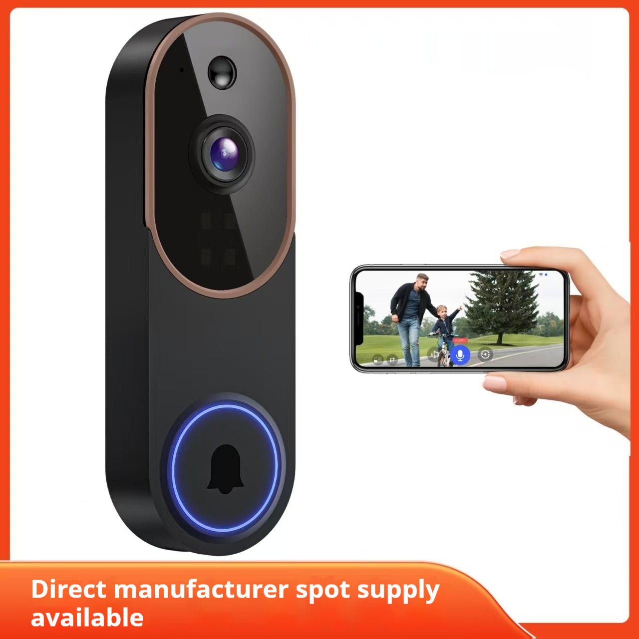 Smart Home Surveillance Camera Outdoor Wireless Doorbell HD Video Intercom Camera - KEMATÉ