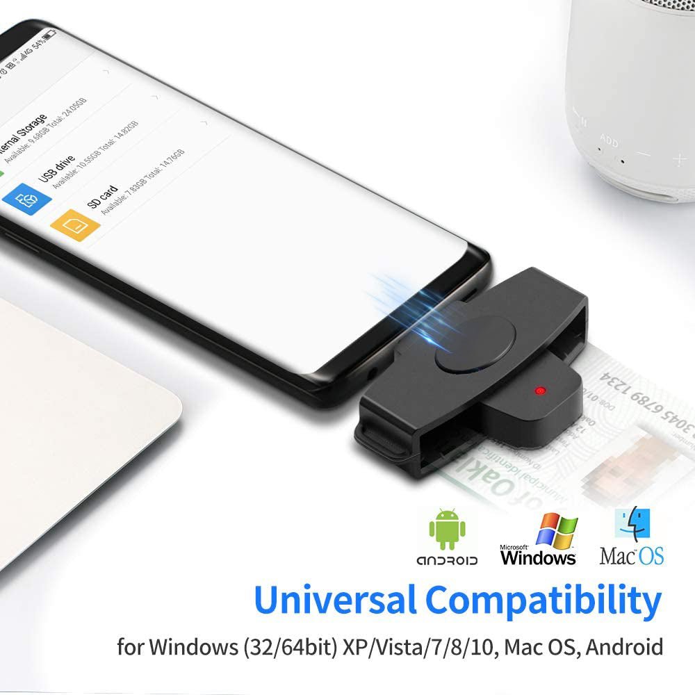 USB Type C Universal Smart Card Reader - KEMATÉ