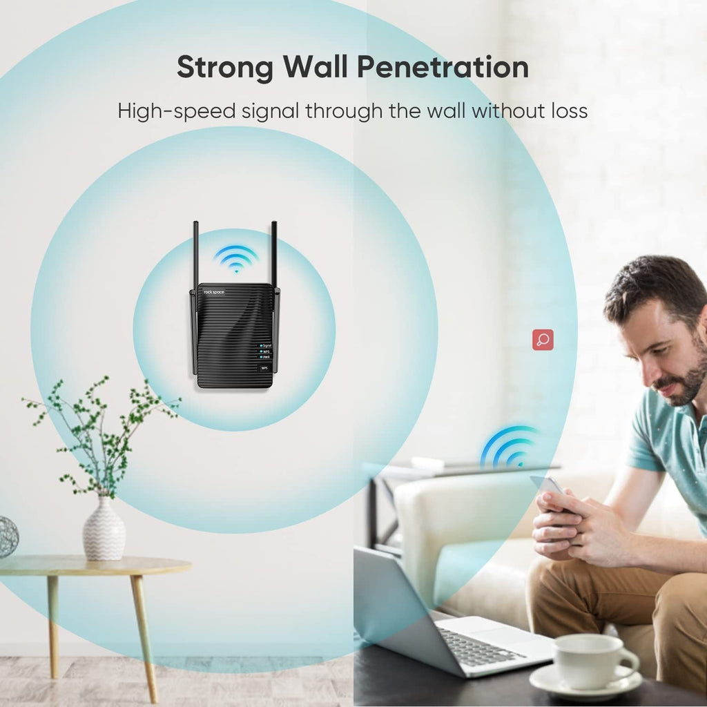 WiFi Extender Home WiFi Booster Dual-band Wireless Extension Supports Multiple Devices - KEMATÉ