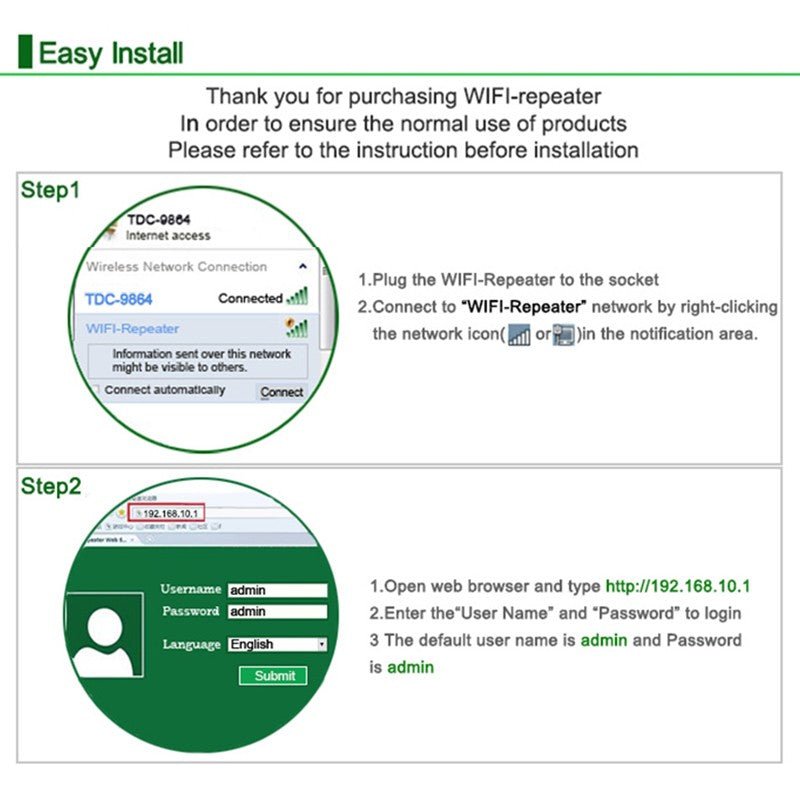 Wifi Repeater Wifi Signal Amplifier - KEMATÉ