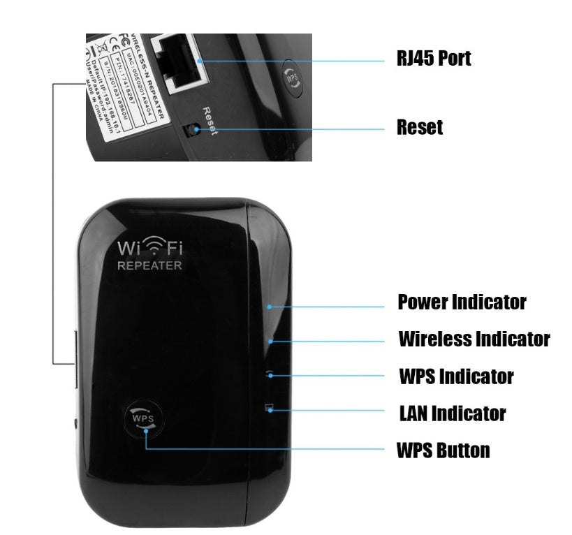 Wifi Repeater Wifi Signal Amplifier - KEMATÉ
