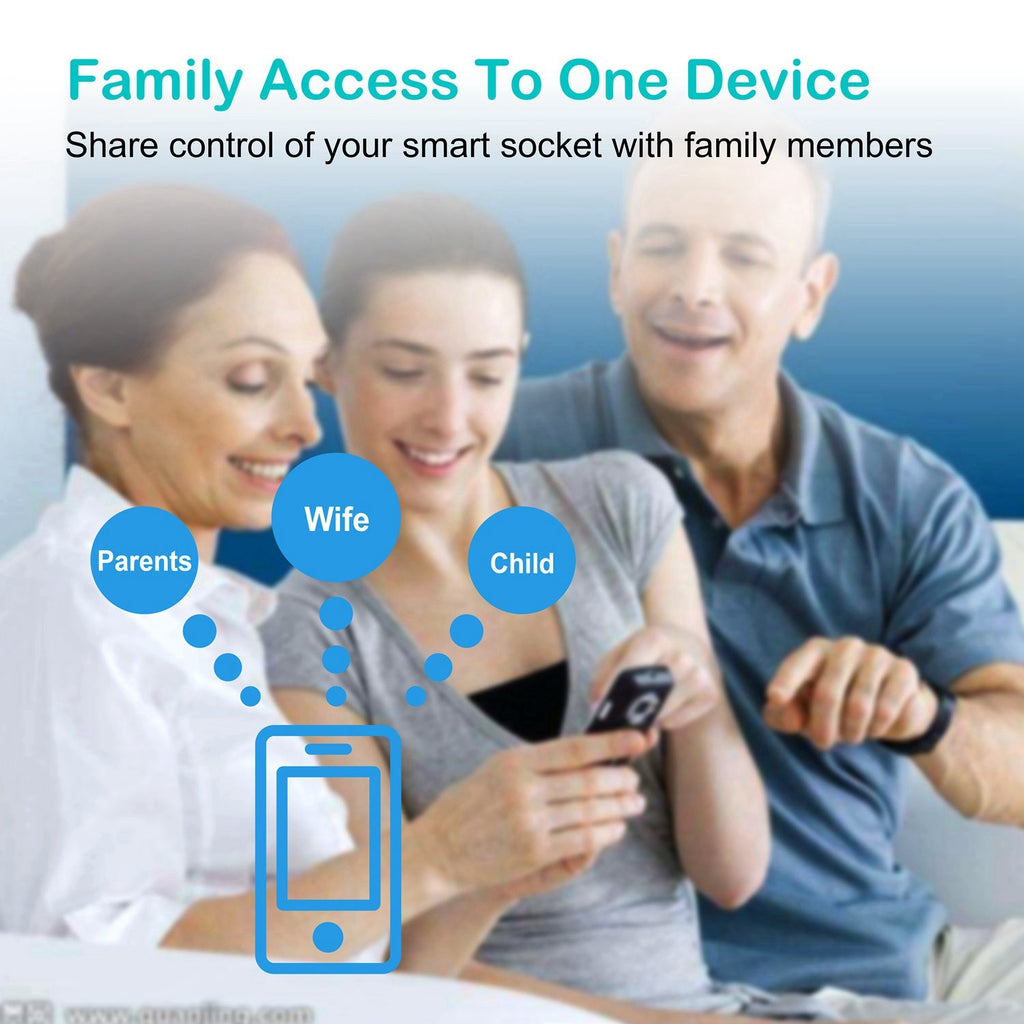 WiFi Smart Plug Outlet Wireless Smart Socket APP Remote Voice Control Timer Alexa Google US - KEMATÉ