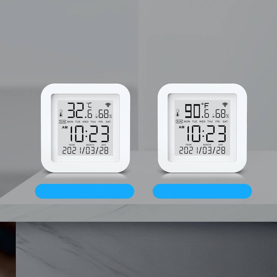 WIFI Temperature & Humidity Sensor For Smart Home Smart Life Thermometer With Display Support Alexa Google Assistant - KEMATÉ