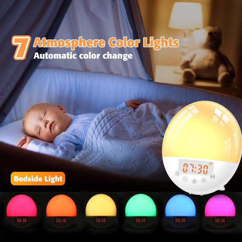 WiFi Voice Control Intelligent Alarm Clock, Sunrise Natural Wake-up Light - KEMATÉ