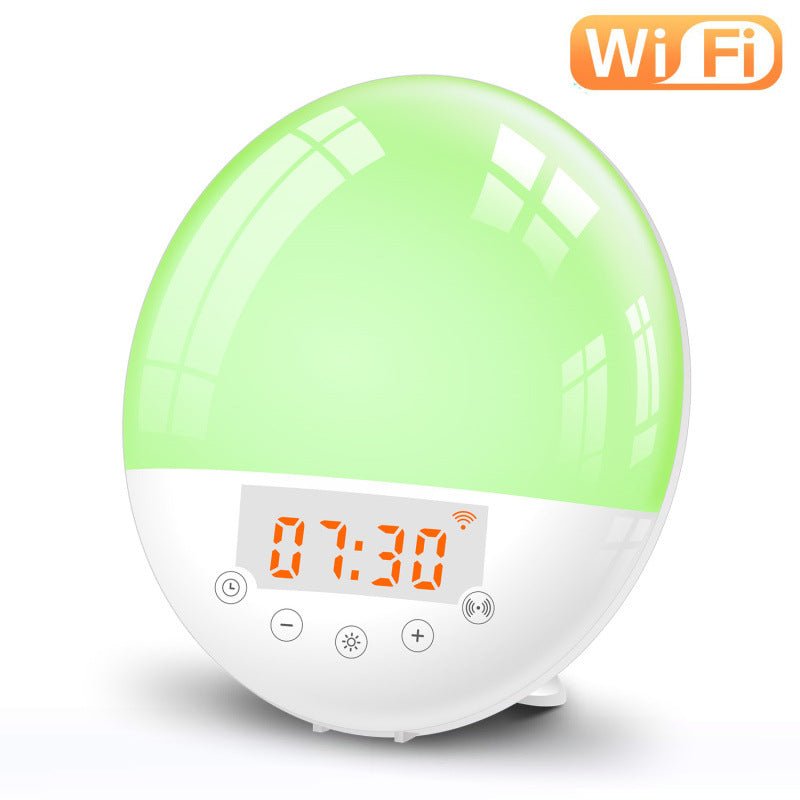 WiFi Voice Control Intelligent Alarm Clock, Sunrise Natural Wake-up Light - KEMATÉ