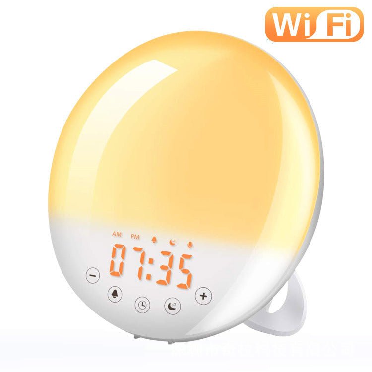 WiFi Voice Control Intelligent Alarm Clock, Sunrise Natural Wake-up Light - KEMATÉ