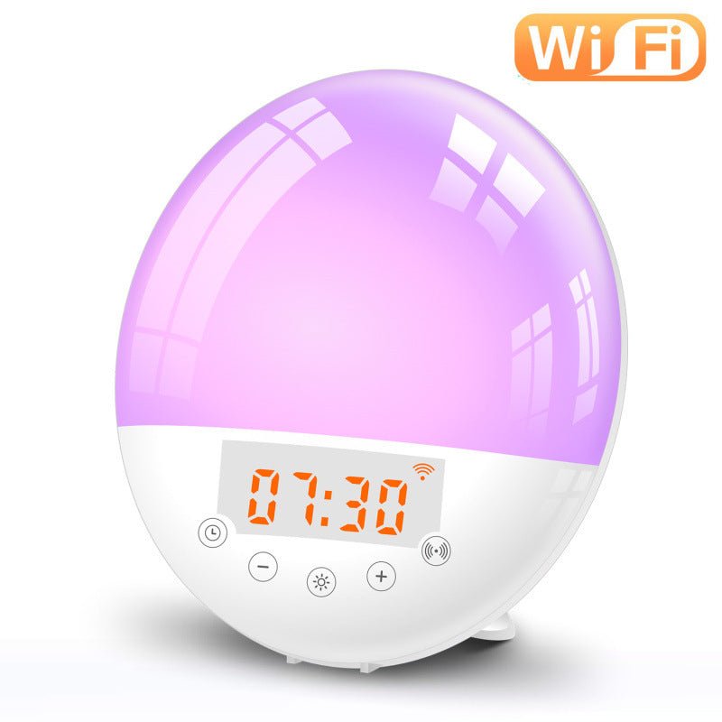 WiFi Voice Control Intelligent Alarm Clock, Sunrise Natural Wake-up Light - KEMATÉ